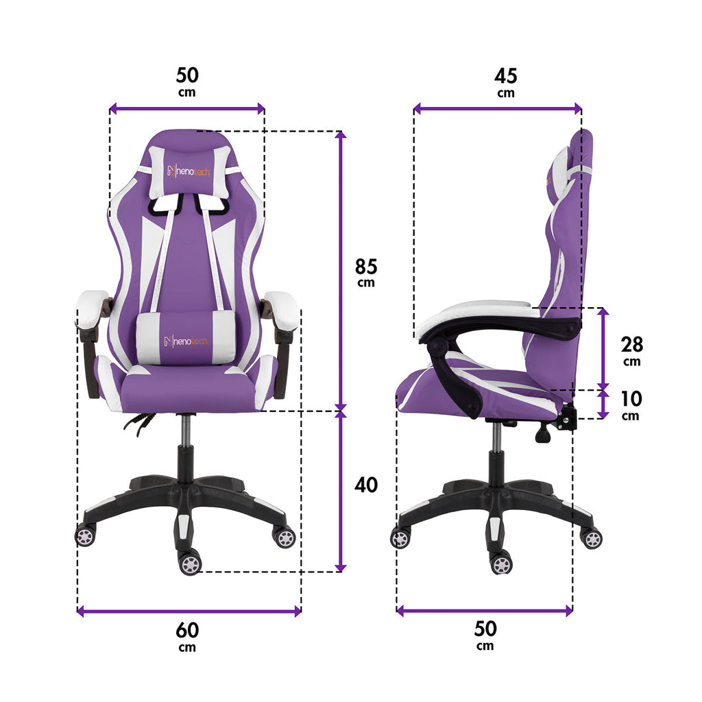Silla Gamer Ergonómica Nenotech NT-029 Reclinable Cuero Sintético