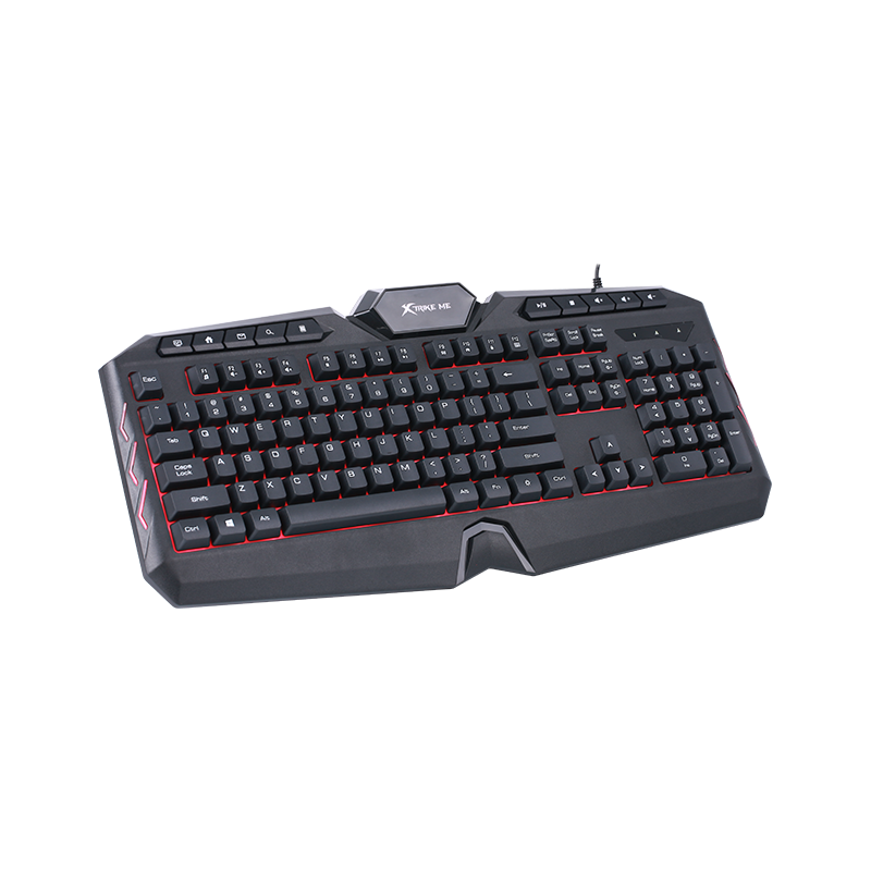 Teclado Gamer X-Trike Me PC RDGB de Membrana KB-302| 7 colores | 114 Teclas | Teclado de Juego con Retroiluminación USB para PC, Portátil y Oficina 
Teclado Gamer con luces cambiantes