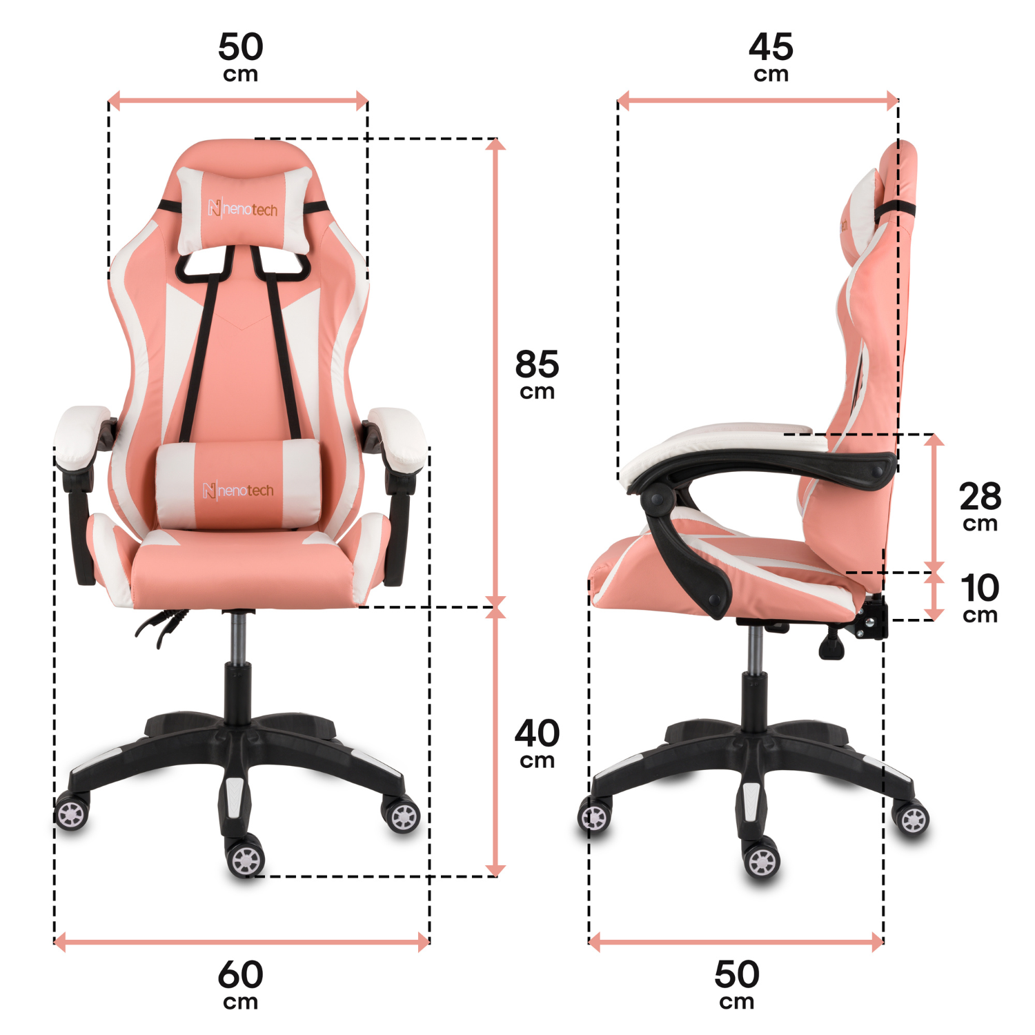 Silla de Oficina Gamer Ergonómica con Masajeador | NenoTech NT-06650| Mejorada para Juegos - Apoyabrazos Ajustables con Reposapiés, Confort y Soporte Perfectos - Regalo Ideal para jóvenes, niños y adultos y Acción de Gracias - Disponible en Varios Colores
Masajeador de espalda| Masajeador Lumbar| Silla Gamer cómoda| La mejor Silla Gamer | Economica