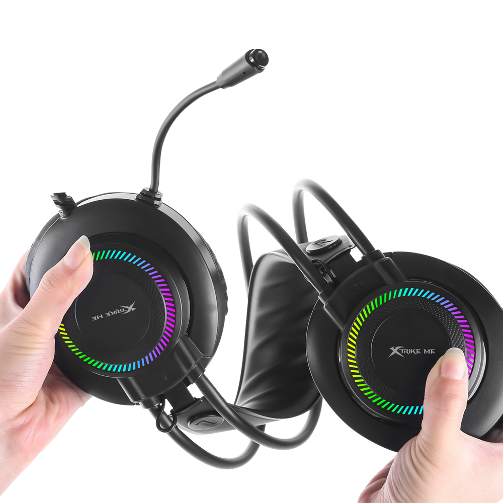 Audifonos gaming| X-Trike Me| Audífonos de Diadema Altamente Flexibles para Nintendo Switch, Xbox Series X, PS5 y PC con micrófono incorporado, imprescindibles para los gamers