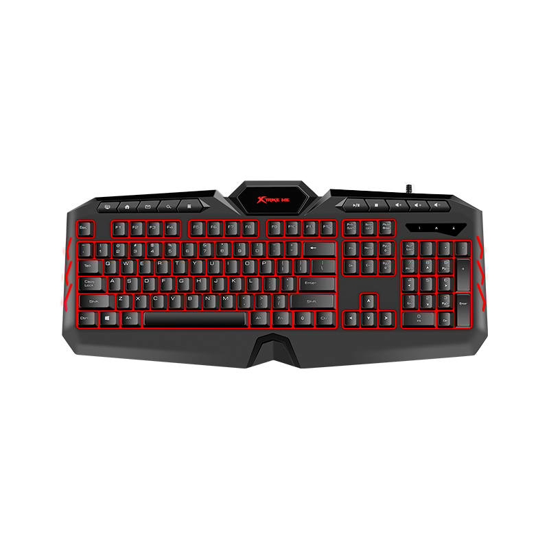 Teclado Gamer X-Trike Me PC RDGB de Membrana KB-302| 7 colores | 114 Teclas | Teclado de Juego con Retroiluminación USB para PC, Portátil y Oficina 
Teclado Gamer con luces cambiantes