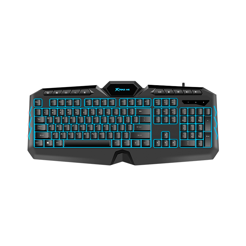 Teclado Gamer X-Trike Me PC RDGB de Membrana KB-302| 7 colores | 114 Teclas | Teclado de Juego con Retroiluminación USB para PC, Portátil y Oficina 
Teclado Gamer con luces cambiantes