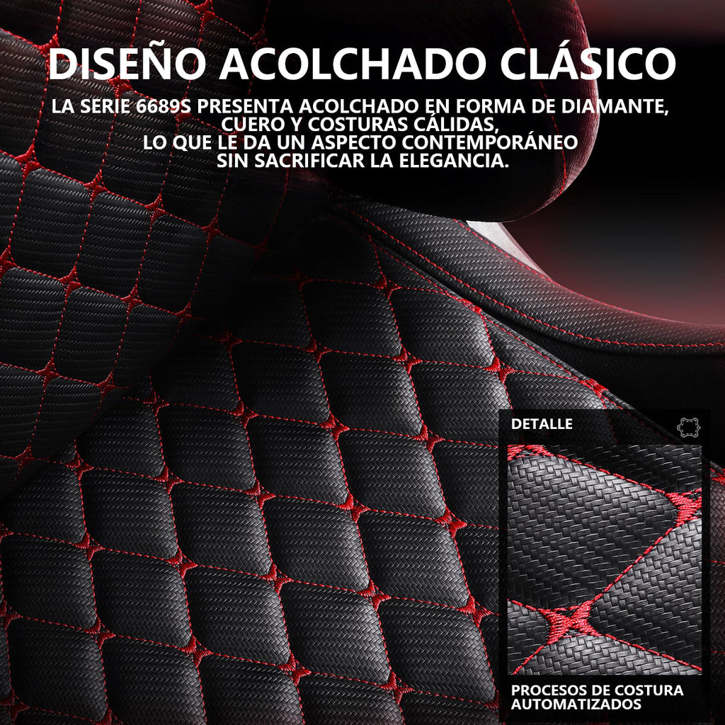 Silla Gamer Ergonómica Dowinx Elite Pro LS-6689S con Reclinación y Reposapiés