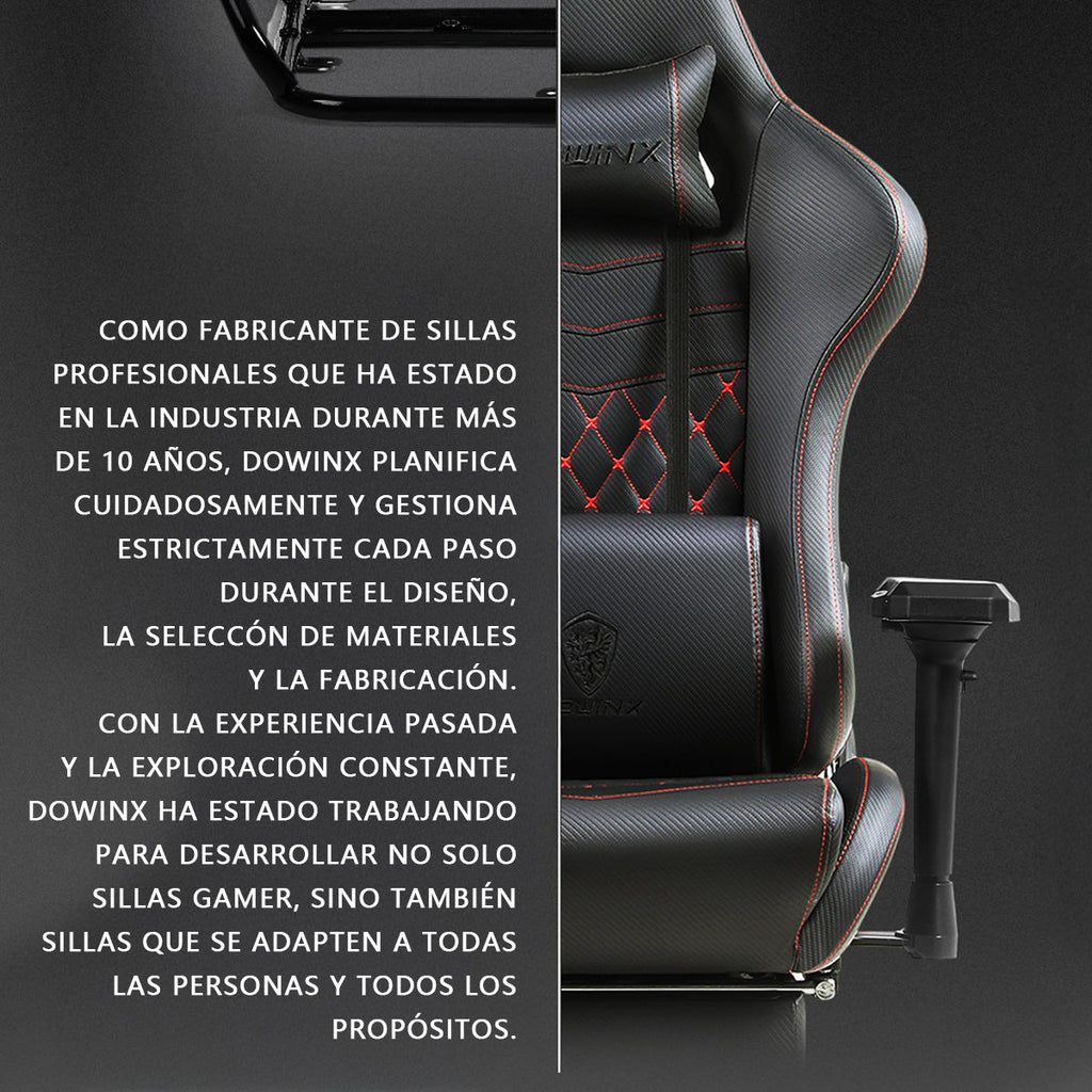 Silla Gamer Ergonómica Dowinx Elite Pro LS-6689S con Reclinación y Reposapiés