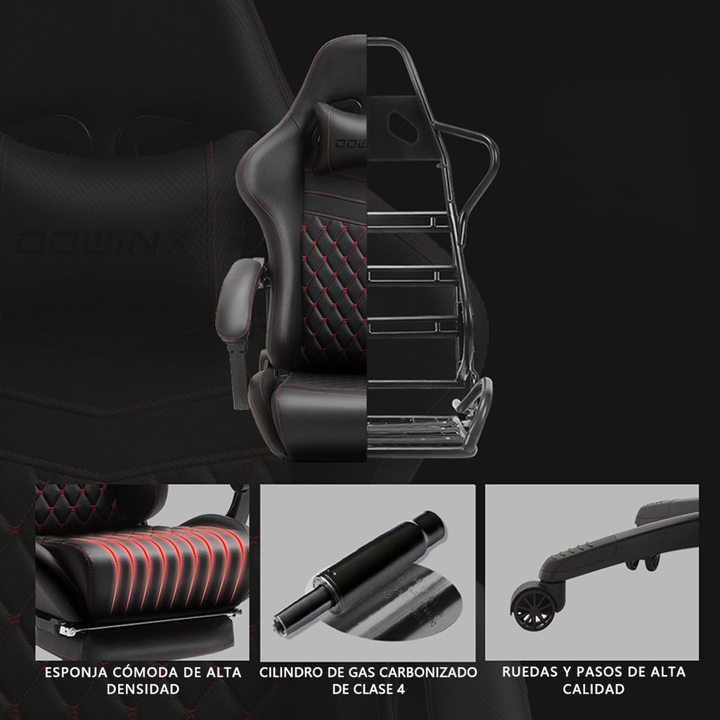 Silla Gamer Dowinx Pro Elite LS-6689 Ergonómica Reclinable con Reposapiés