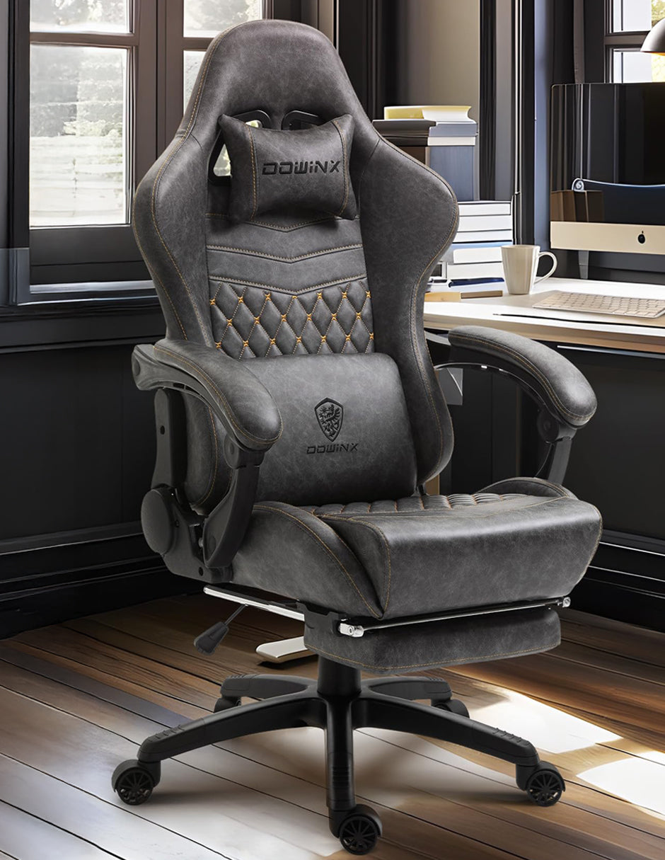 Silla Gamer Dowinx Pro Elite LS-6689 Ergonómica Reclinable con Reposapiés