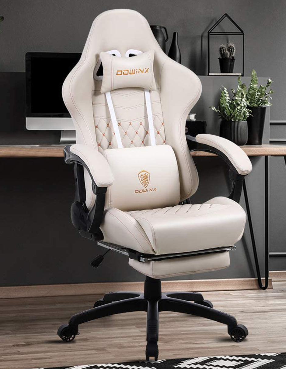 Silla Gamer Dowinx Pro Elite LS-6689 Ergonómica Reclinable con Reposapiés
