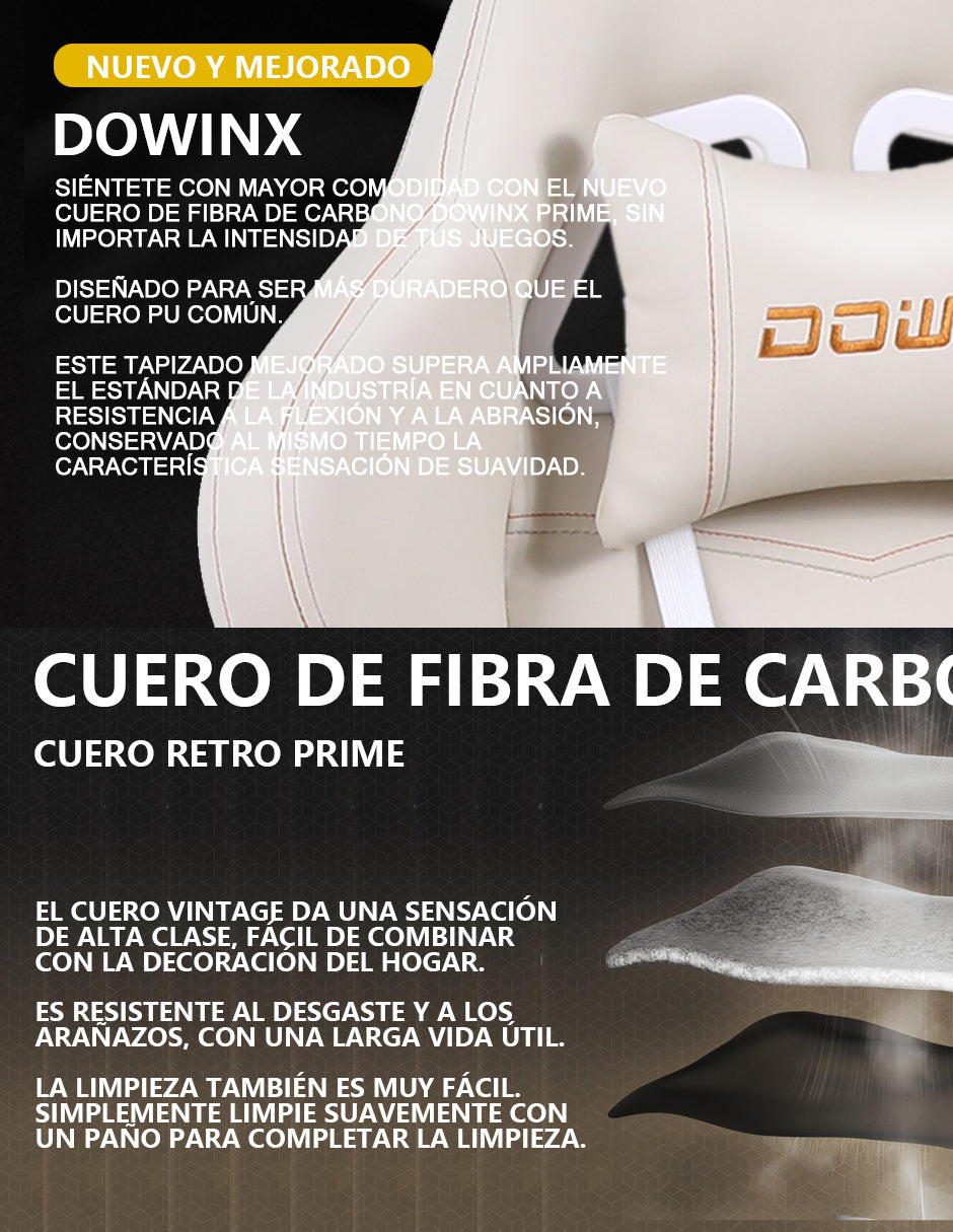 Silla Gamer Dowinx Pro Elite LS-6689 Ergonómica Reclinable con Reposapiés
