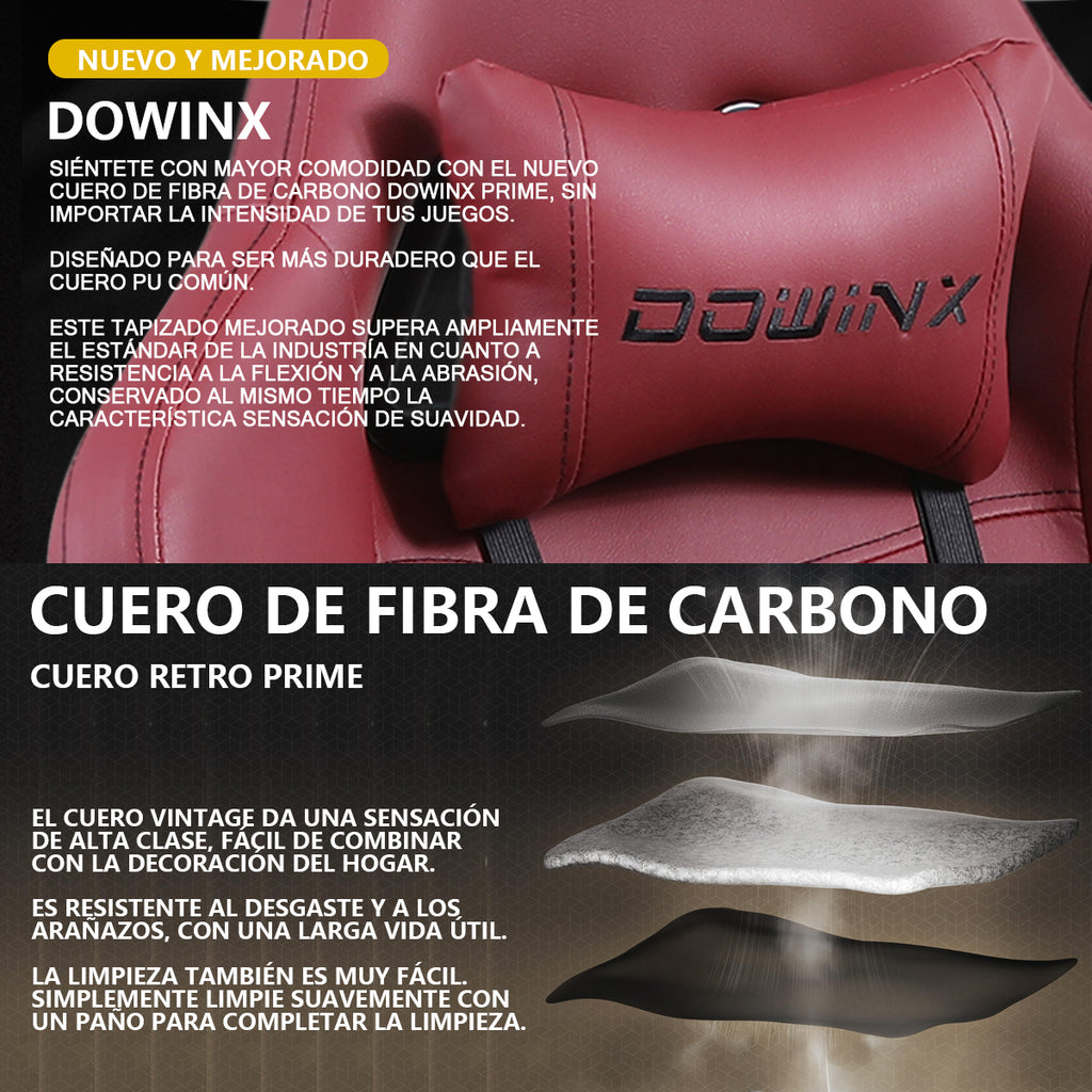 Silla Gamer Dowinx Pro Elite LS-6689 Ergonómica Reclinable con Reposapiés