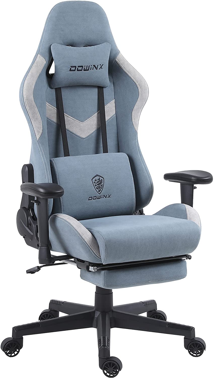 Silla de Oficina Gamer Ergonómica con Masajeador | DOWINX| Mejorada para Juegos - Apoyabrazos Ajustables con Reposapiés, Confort y Soporte Perfectos - Regalo Ideal para jóvenes, niños y adultos y Acción de Gracias - Disponible en Varios Colores