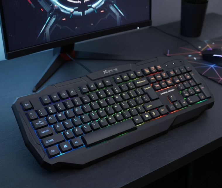 Teclado Gamer Xtrike Me KB-302 | Membrana, Español, Retroiluminación Rainbow