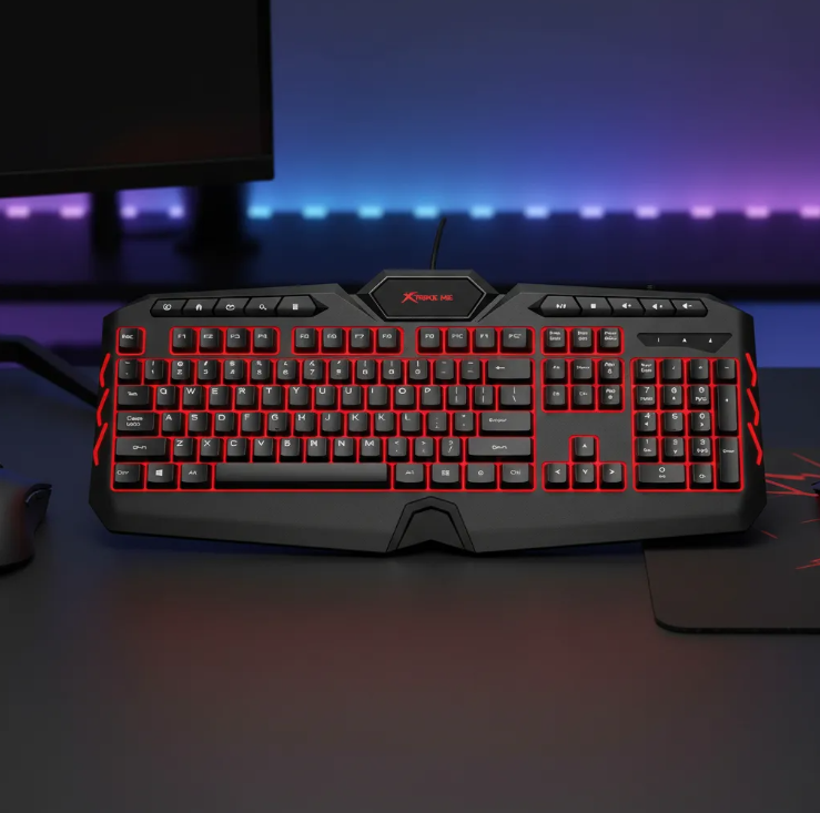 Teclado Gamer Alambrico Xtrike Me Kb-509 Español Rainbow Negro Español