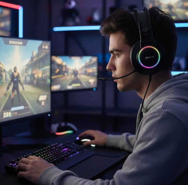 Audífonos Gamer Xtrike Me GH-509 Diadema Estereo Microfono Juegos