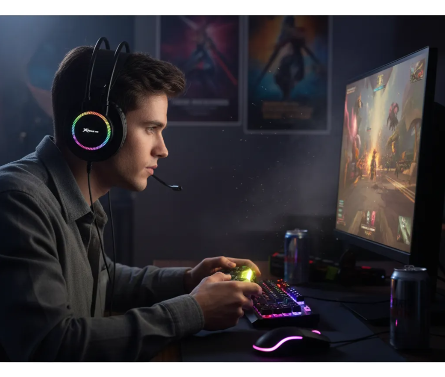 Audífonos Gamer Xtrike Me GH-509 Diadema Estereo Microfono Juegos
