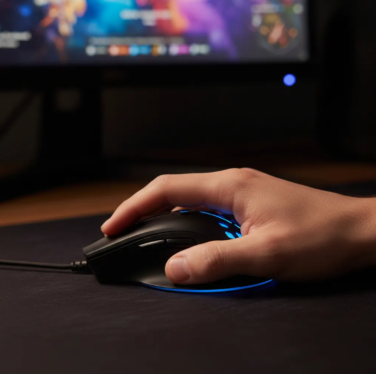 Mouse Gamer Ergonómico Xtrike Me GM-515 7200 DPI Alámbrico