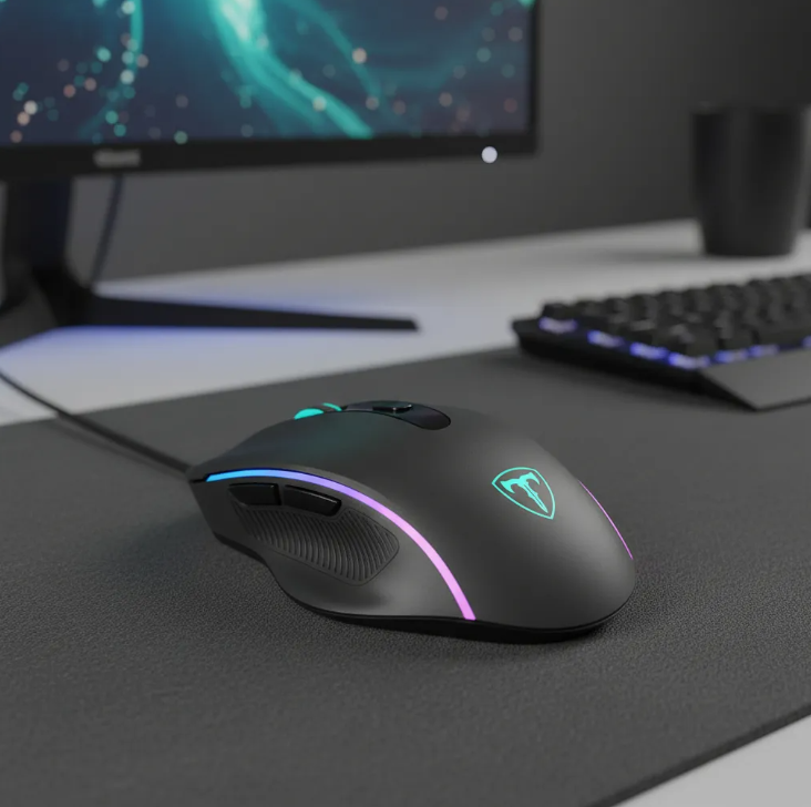 Mouse Gamer Alambrico T-dagger Recruit 2 Rgb 3200 Dpi