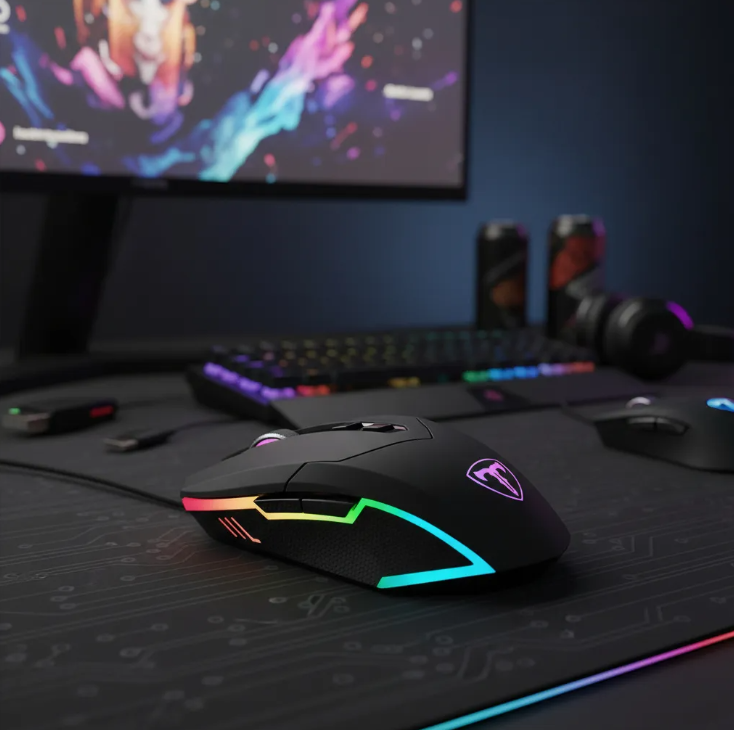 Mouse Gamer Alambrico T-dagger Lieutenant Rgb Chroma 8000dpi