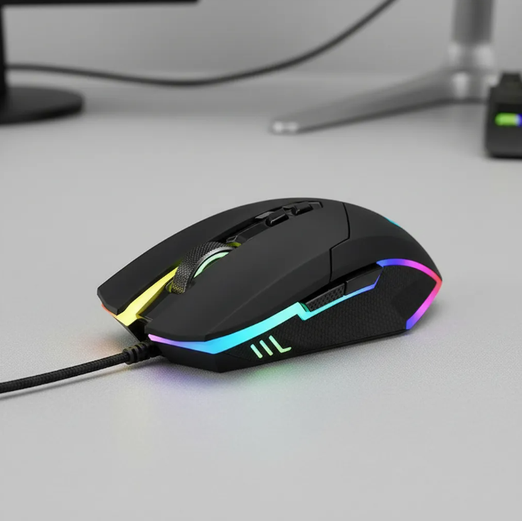 Mouse Gamer Alambrico T-dagger Lieutenant Rgb Chroma 8000dpi
