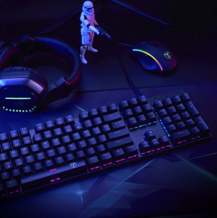 Teclado Gamer T-Dagger Naxos T-TGK310 | Mecánico Outemu Red, Español, Retroiluminado