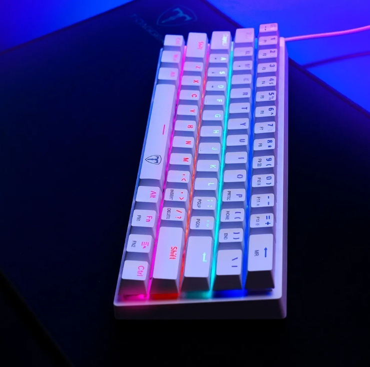 Teclado Gamer T-Dagger Arena T-TGK321 | Mecánico 61 Teclas, Brown Switch, Rainbow RGB