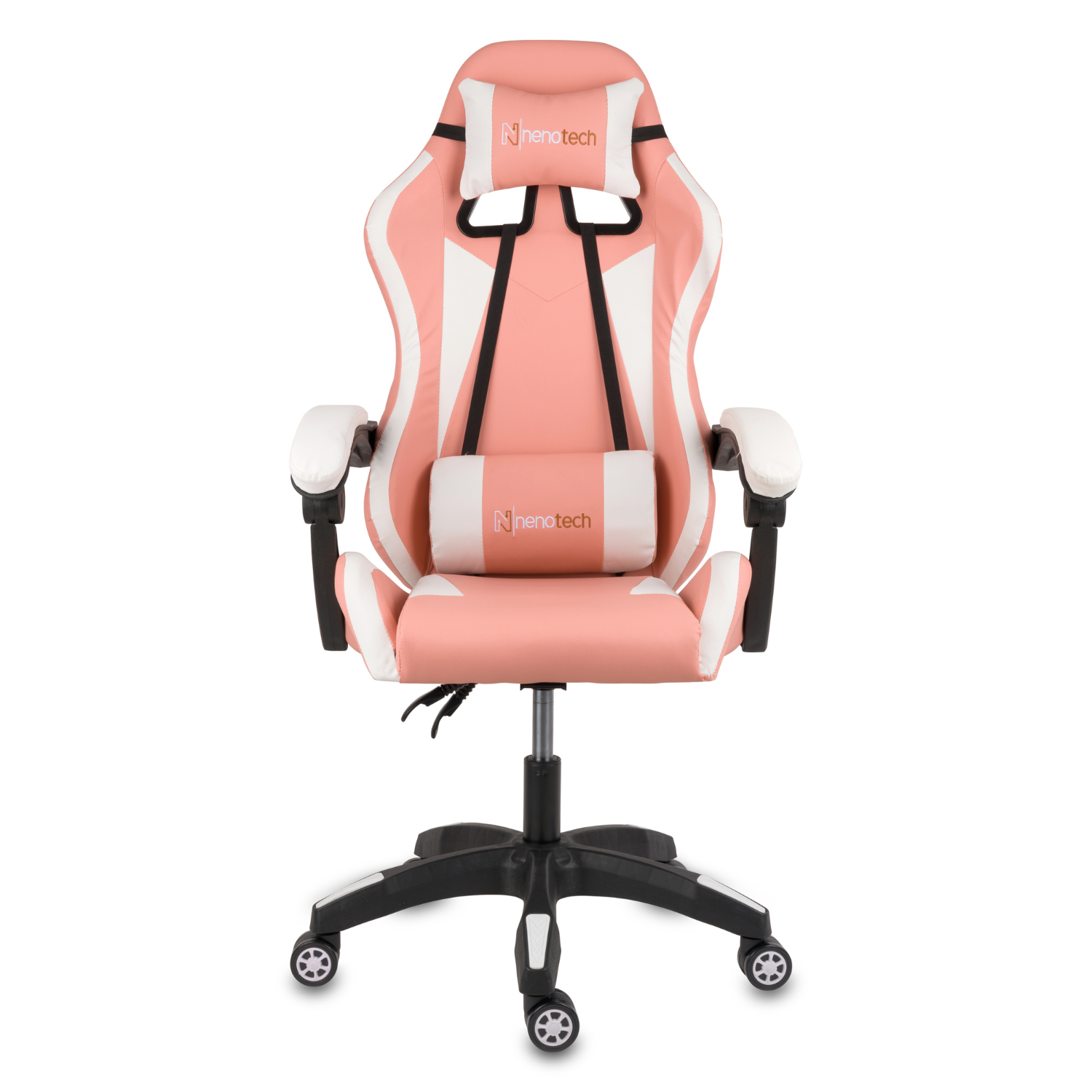 Silla gamer tipo Secretlab TITAN con soporte lumbar ajustable acolchado y diseño ergonómico con Masajeador | NenoTech NT-06650| Rosa