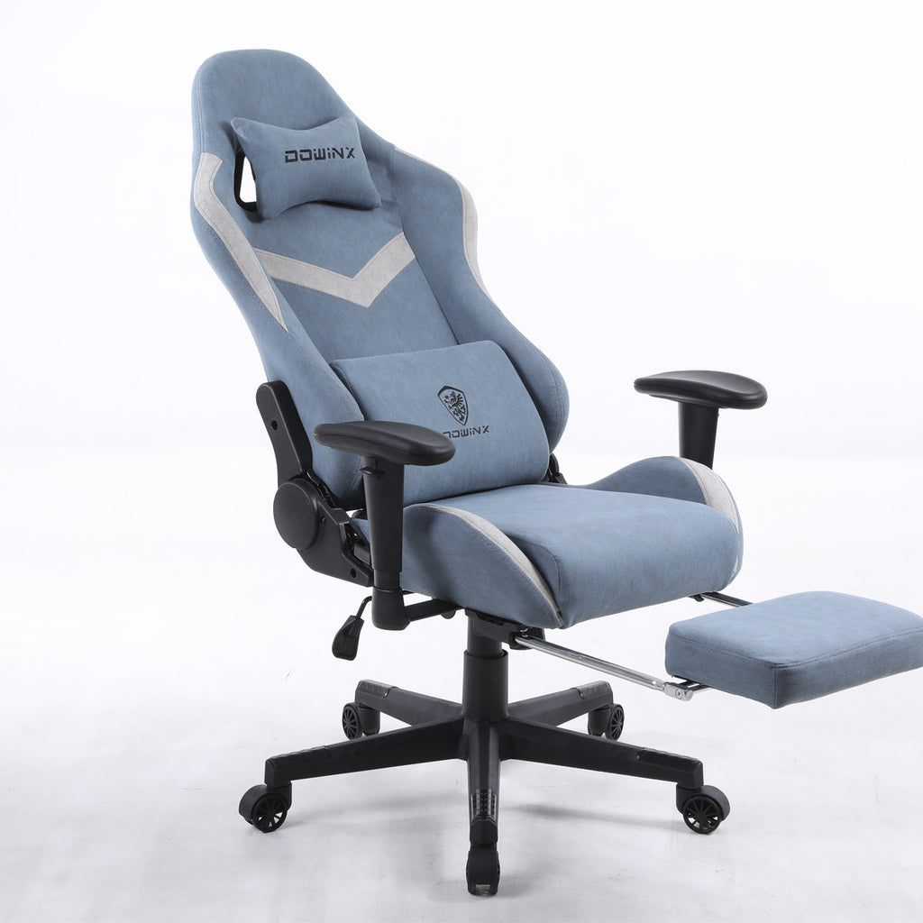 Silla de Oficina Gamer Ergonómica con Masajeador | DOWINX| Mejorada para Juegos - Apoyabrazos Ajustables con Reposapiés, Confort y Soporte Perfectos - Regalo Ideal para jóvenes, niños y adultos y Acción de Gracias - Disponible en Varios Colores