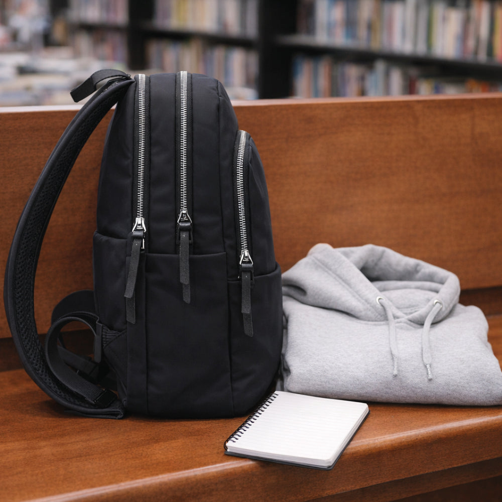 Mochila para LapTop Ejecutiva Antirrobo Nenotech A71219 Escolar Negra