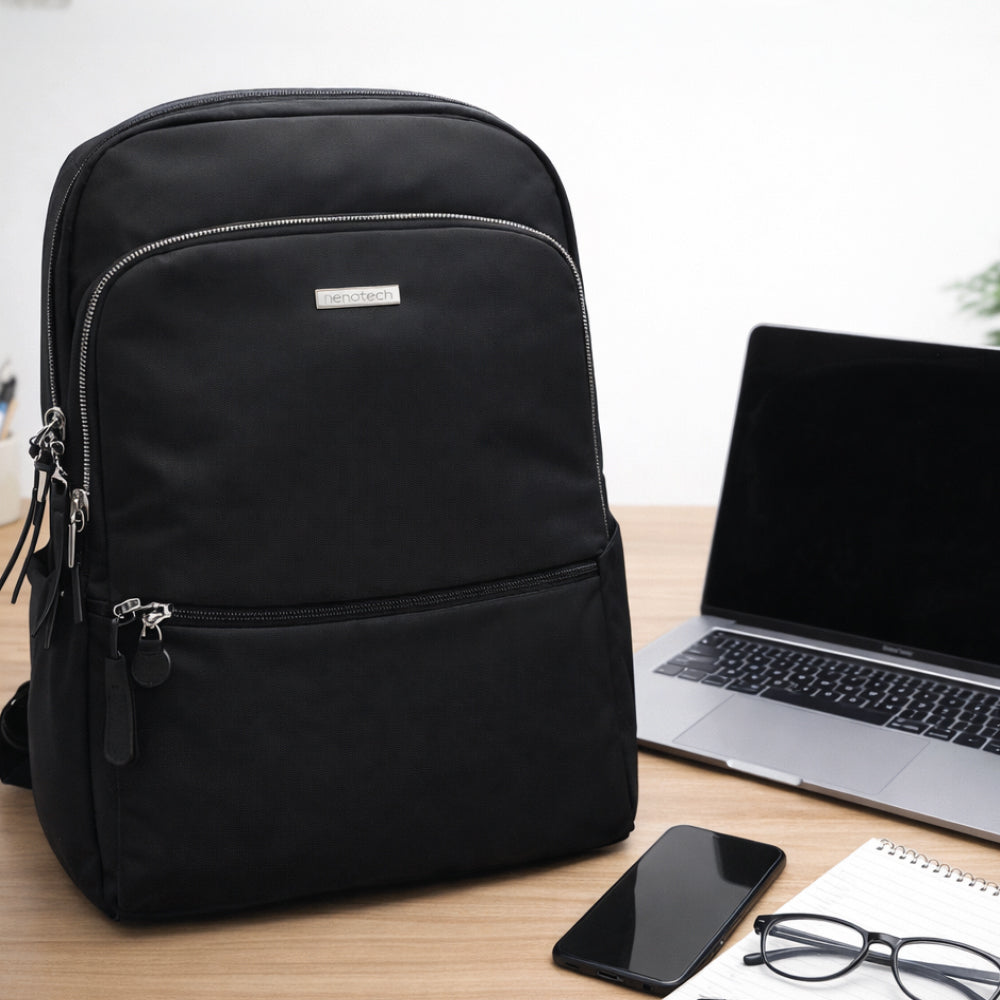 Mochila para LapTop Ejecutiva Antirrobo Nenotech A71219 Escolar Negra