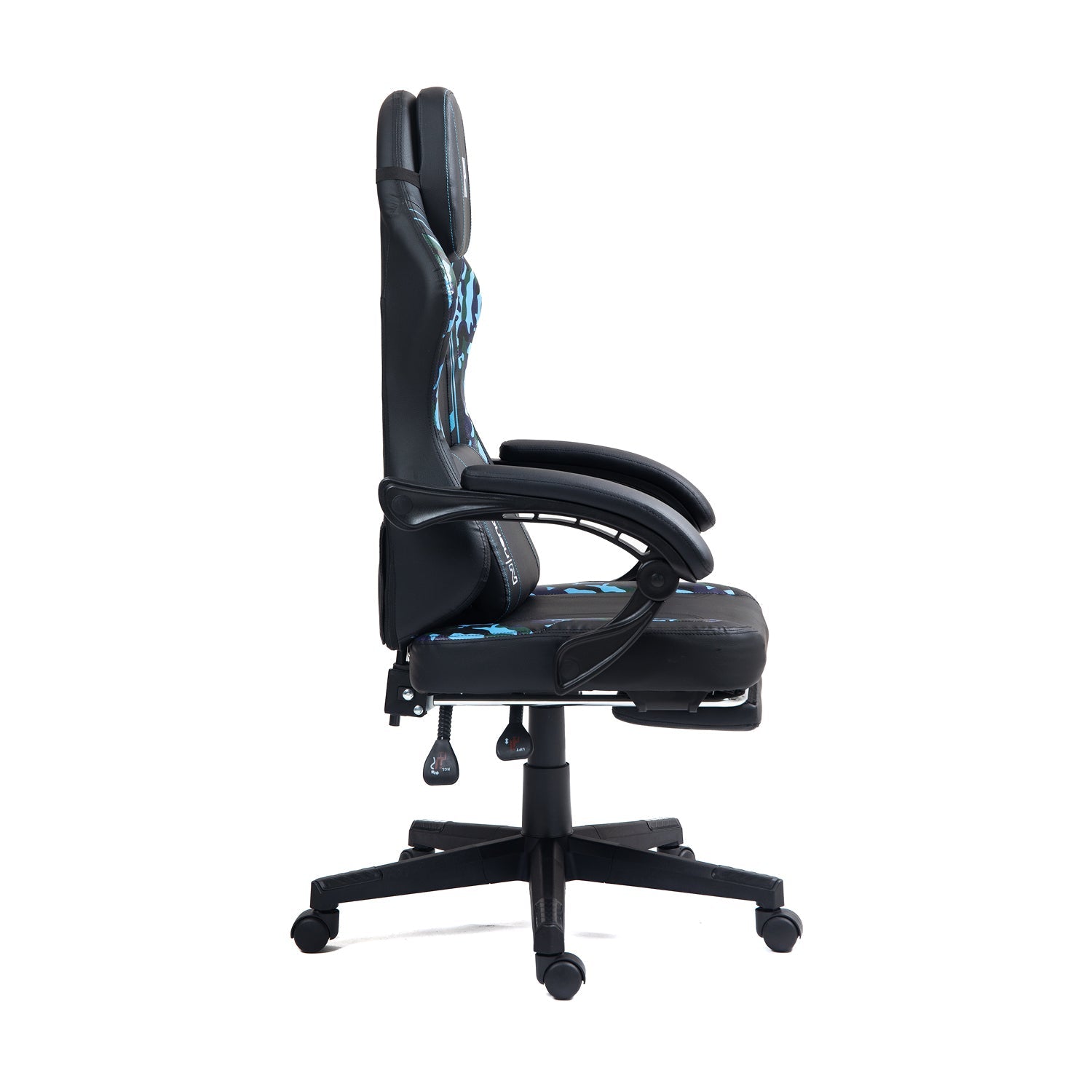 Silla gamer tipo Corsair T3 Rush con soporte lumbar ajustable acolchado y diseño ergonómico con Masajeador | NenoTech NT-06650| Purple