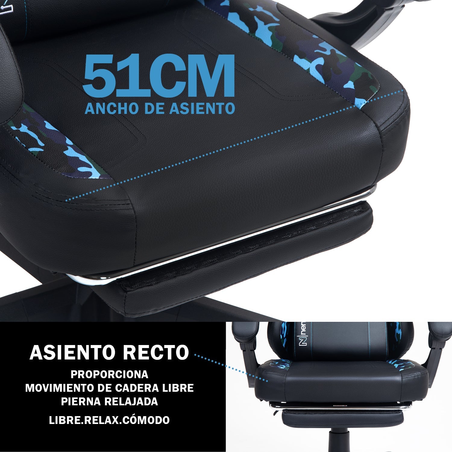 Silla de Oficina Gamer Ergonómica con Masajeador | NenoTech NT-06650| Mejorada para Juegos - Apoyabrazos Ajustables con Reposapiés, Confort y Soporte Perfectos - Regalo Ideal para jóvenes, niños y adultos y Acción de Gracias - Disponible en Varios Colores
Masajeador de espalda| Masajeador Lumbar| Silla Gamer cómoda| La mejor Silla Gamer | Economica