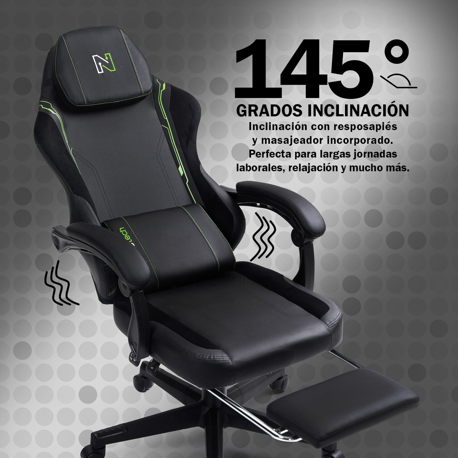 Silla de Oficina Gamer Ergonómica con Masajeador | NenoTech NT-06650
- Mejorada para Juegos: Apoyabrazos Ajustables y Reposapiés
- Confort y Soporte Perfectos
- Regalo Ideal para Jóvenes, Niños y Adultos
- Disponible en Varios Colores
- Masajeador Lumbar para Mayor Comodidad
- La Mejor Silla Gamer a un Precio Económico