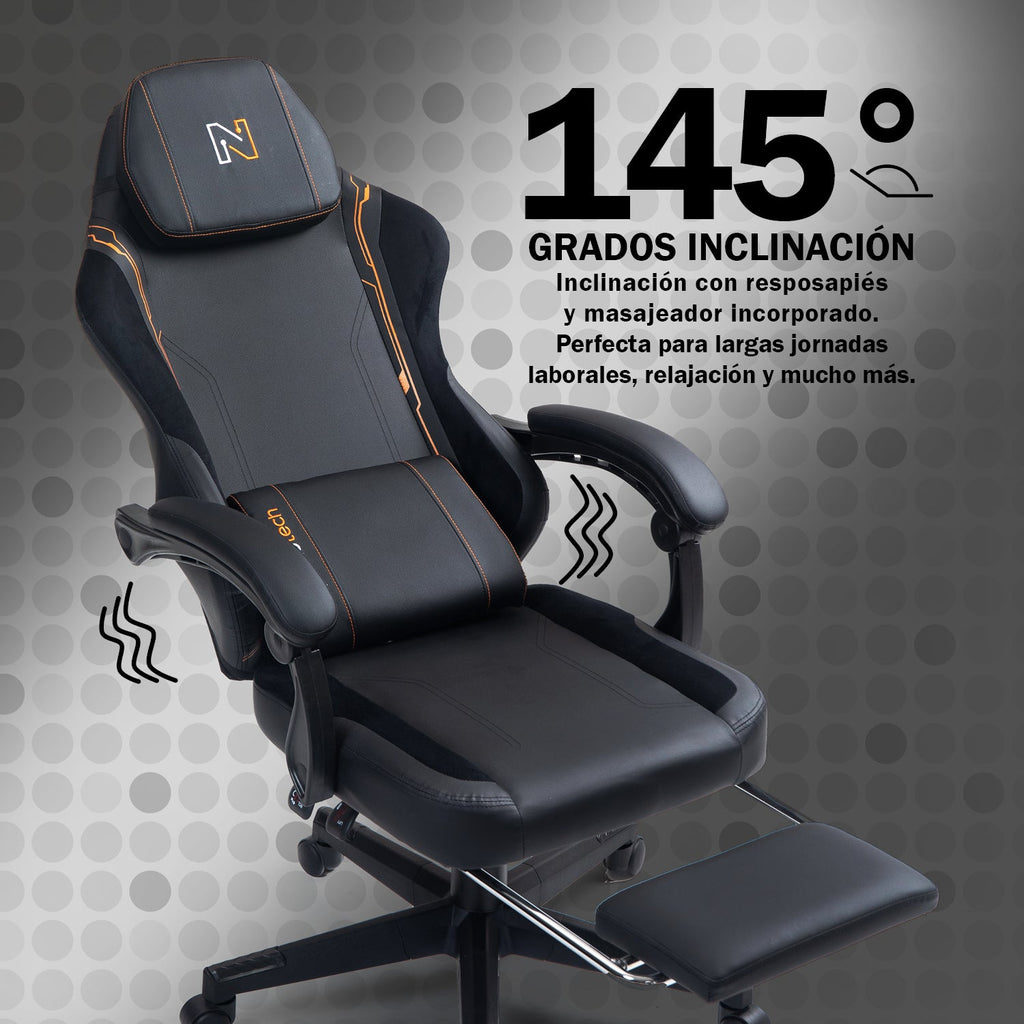 Silla de Oficina Gamer Ergonómica con Masajeador | NenoTech NT-06650| Mejorada para Juegos - Apoyabrazos Ajustables con Reposapiés, Confort y Soporte Perfectos - Regalo Ideal para jóvenes, niños y adultos y Acción de Gracias - Disponible en Varios Colores
Masajeador de espalda| Masajeador Lumbar| Silla Gamer cómoda| La mejor Silla Gamer | Economica