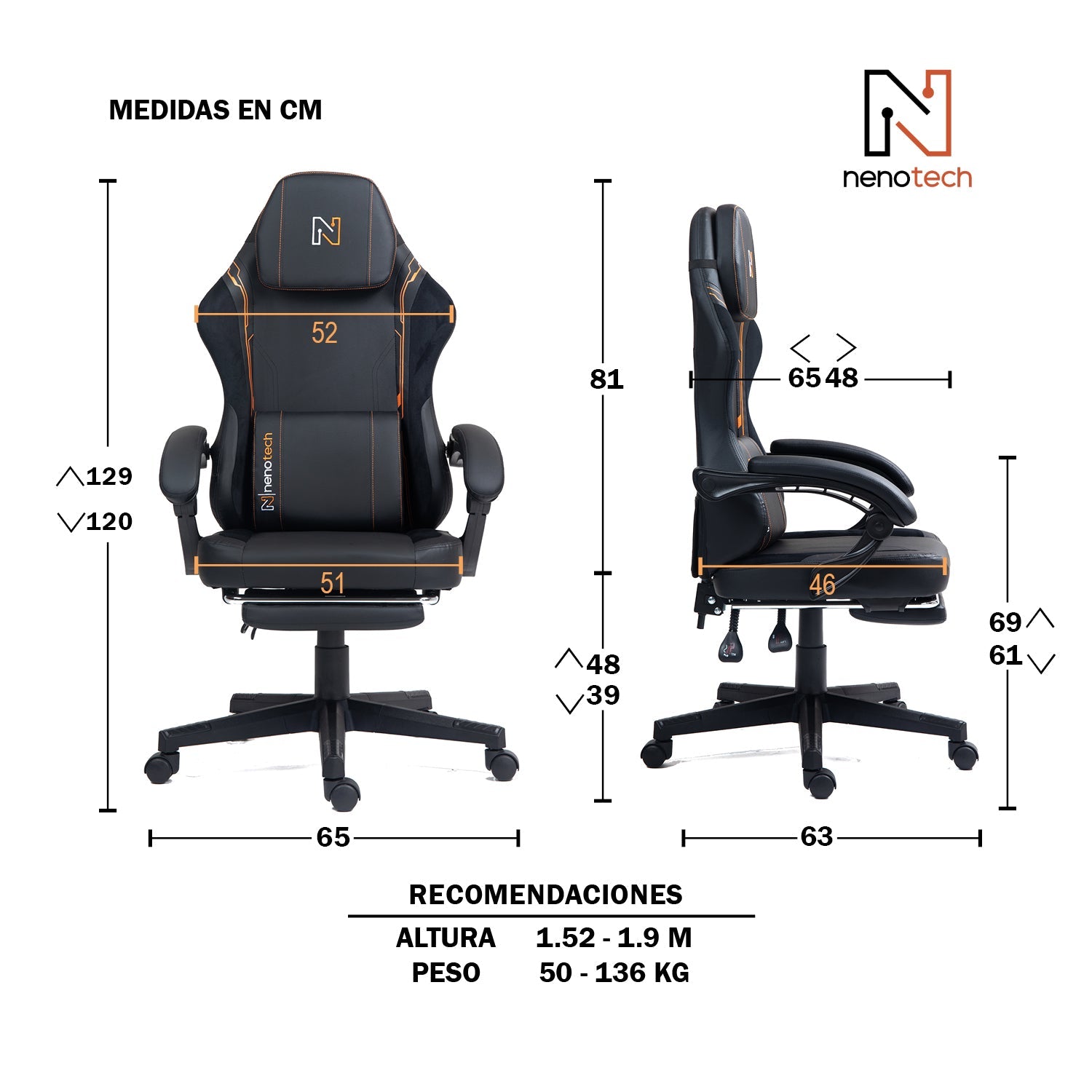 Silla de Oficina Gamer Ergonómica con Masajeador | NenoTech NT-06650| Mejorada para Juegos - Apoyabrazos Ajustables con Reposapiés, Confort y Soporte Perfectos - Regalo Ideal para jóvenes, niños y adultos y Acción de Gracias - Disponible en Varios Colores
Masajeador de espalda| Masajeador Lumbar| Silla Gamer cómoda| La mejor Silla Gamer | Economica