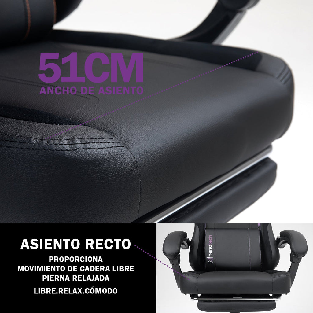 Silla de Oficina Gamer Ergonómica con Masajeador | NenoTech NT-06650| Mejorada para Juegos - Apoyabrazos Ajustables con Reposapiés, Confort y Soporte Perfectos - Regalo Ideal para jóvenes, niños y adultos y Acción de Gracias - Disponible en Varios Colores
Masajeador de espalda| Masajeador Lumbar| Silla Gamer cómoda| La mejor Silla Gamer | Economica