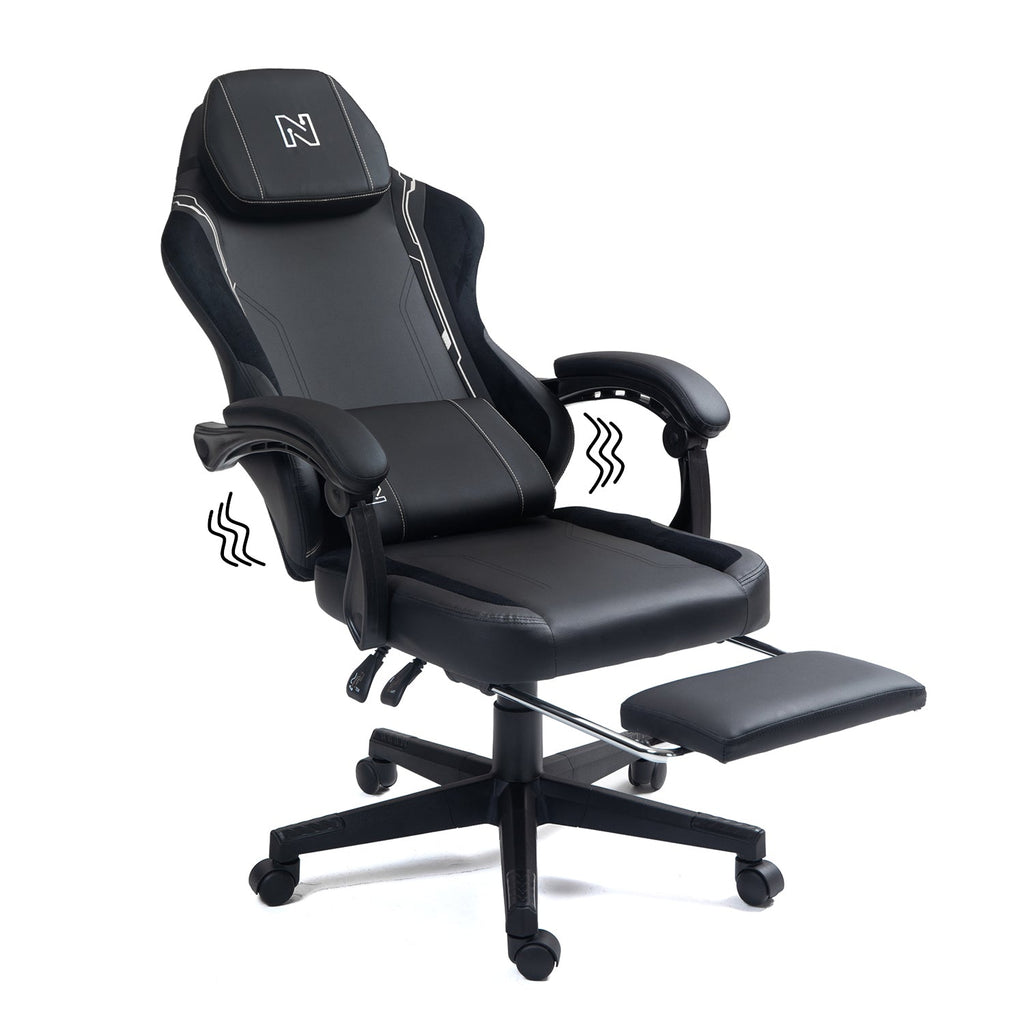 Silla de Oficina Gamer Ergonómica con Masajeador | NenoTech NT-06650| Mejorada para Juegos - Apoyabrazos Ajustables con Reposapiés, Confort y Soporte Perfectos - Regalo Ideal para jóvenes, niños y adultos y Acción de Gracias - Disponible en Varios Colores
Masajeador de espalda| Masajeador Lumbar| Silla Gamer cómoda| La mejor Silla Gamer | Economica