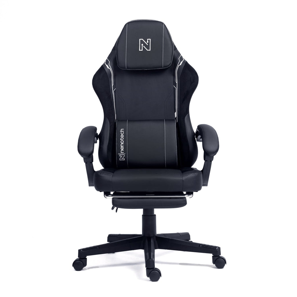 Silla de Oficina Gamer Ergonómica con Masajeador | NenoTech NT-06650| Mejorada para Juegos - Apoyabrazos Ajustables con Reposapiés, Confort y Soporte Perfectos - Regalo Ideal para jóvenes, niños y adultos y Acción de Gracias - Disponible en Varios Colores
Masajeador de espalda| Masajeador Lumbar| Silla Gamer cómoda| La mejor Silla Gamer | Economica