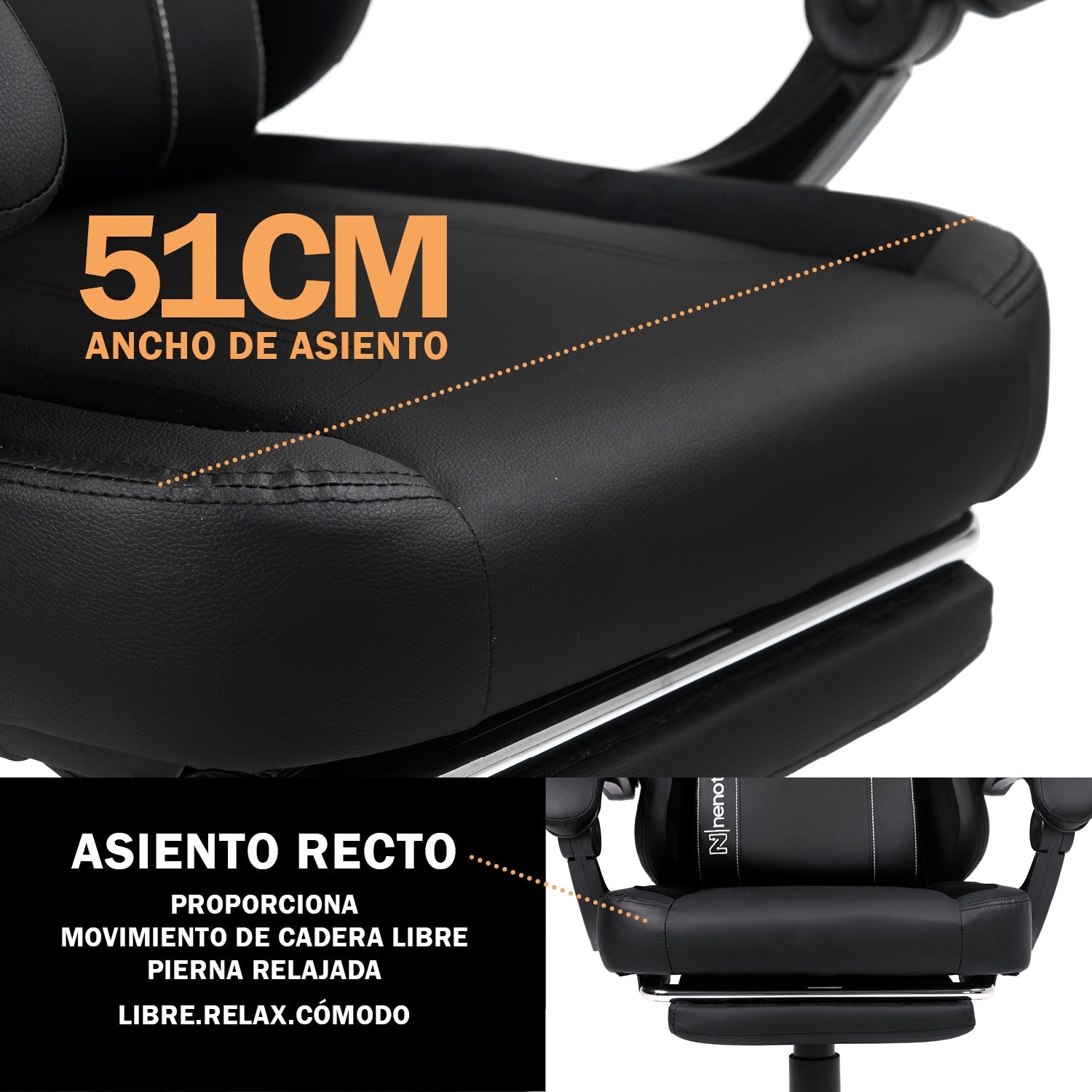 Silla de Oficina Gamer Ergonómica con Masajeador | NenoTech NT-06650| Mejorada para Juegos - Apoyabrazos Ajustables con Reposapiés, Confort y Soporte Perfectos - Regalo Ideal para jóvenes, niños y adultos y Acción de Gracias - Disponible en Varios Colores
Masajeador de espalda| Masajeador Lumbar| Silla Gamer cómoda| La mejor Silla Gamer | Economica