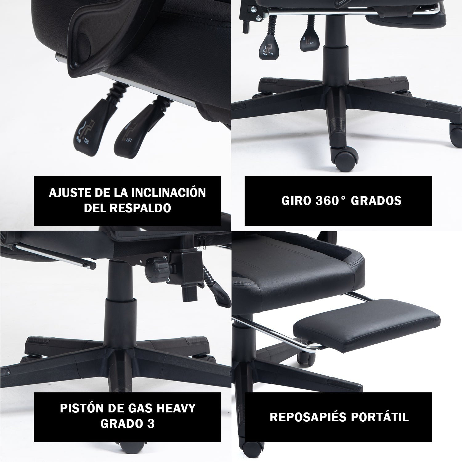 Silla de Oficina Gamer Ergonómica con Masajeador | NenoTech NT-06650| Mejorada para Juegos - Apoyabrazos Ajustables con Reposapiés, Confort y Soporte Perfectos - Regalo Ideal para jóvenes, niños y adultos y Acción de Gracias - Disponible en Varios Colores
Masajeador de espalda| Masajeador Lumbar| Silla Gamer cómoda| La mejor Silla Gamer | Economica