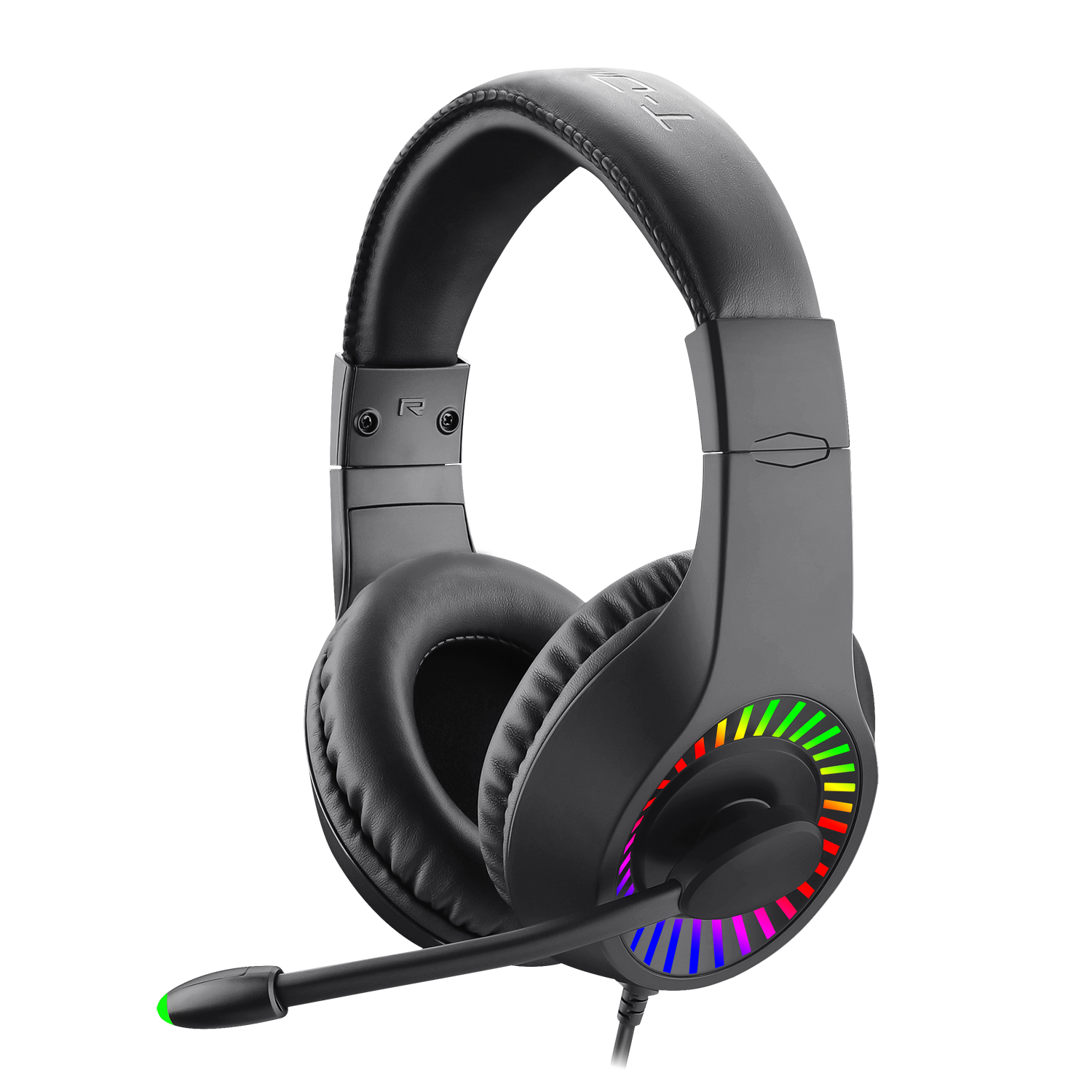 Audífonos Gamer T-Dagger.  Auriculares Alambricos, Auriculares multifuncionales, Modo inalámbrico, Larga duración de la batería, Almohadillas suaves, Transmisión de señal inalámbrica estable, Audífonos de juego sobre la oreja con retroiluminación LED, auriculares con cable y micrófono, auriculares de juego con cable sobre la oreja, compatibles con Micrófono para–Nintendo Switch, Xbox Series X, Play Station 5, PC Gamer(Negro)
