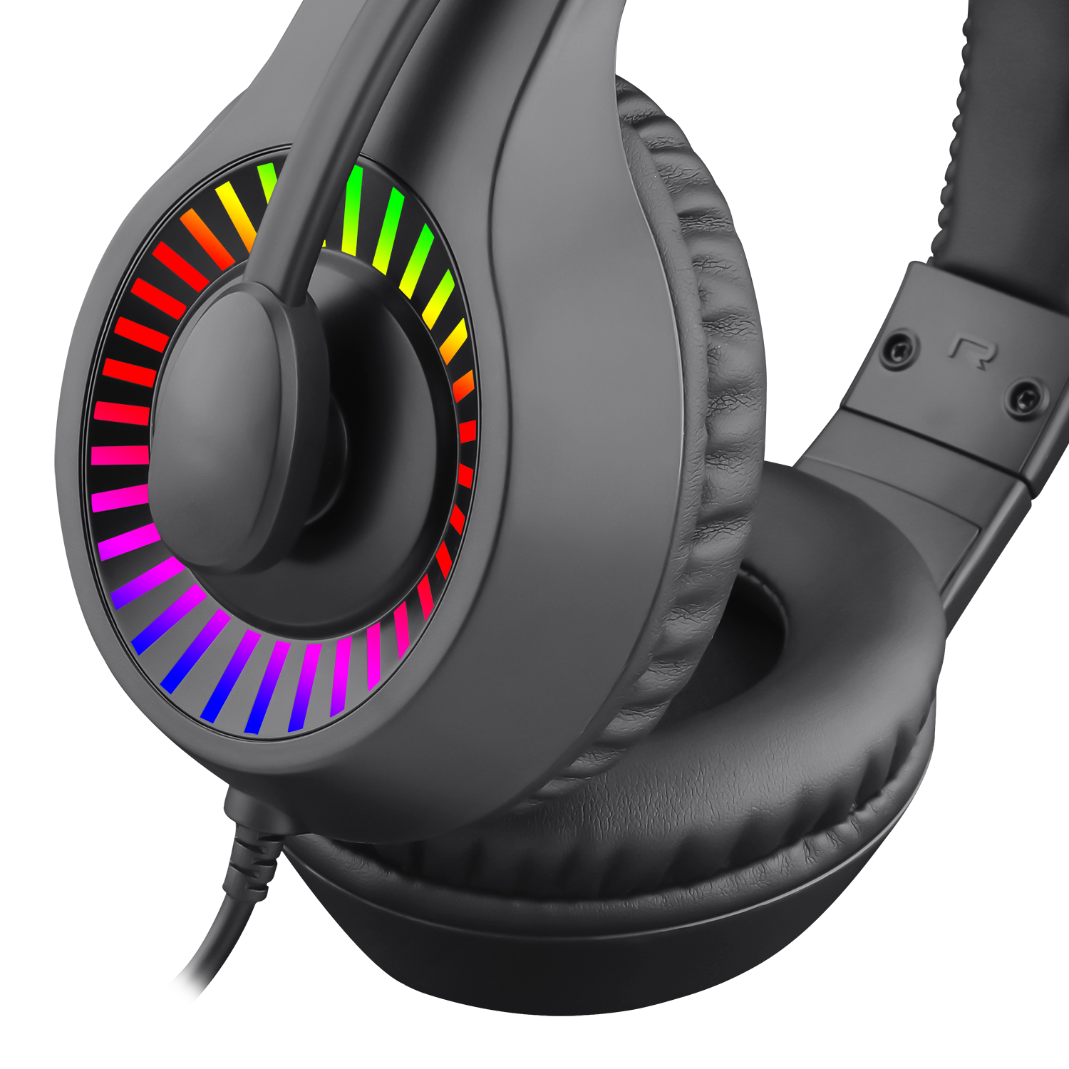 Audífonos Gamer T-Dagger.  Auriculares Alambricos, Auriculares multifuncionales, Modo inalámbrico, Larga duración de la batería, Almohadillas suaves, Transmisión de señal inalámbrica estable, Audífonos de juego sobre la oreja con retroiluminación LED, auriculares con cable y micrófono, auriculares de juego con cable sobre la oreja, compatibles con Micrófono para–Nintendo Switch, Xbox Series X, Play Station 5, PC Gamer(Negro)