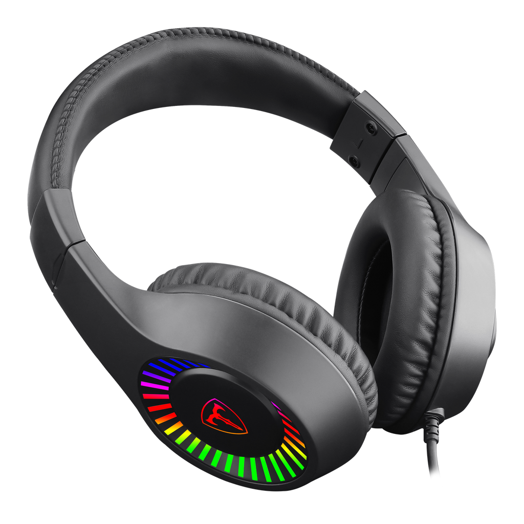 Audífonos Gamer T-Dagger.  Auriculares Alambricos, Auriculares multifuncionales, Modo inalámbrico, Larga duración de la batería, Almohadillas suaves, Transmisión de señal inalámbrica estable, Audífonos de juego sobre la oreja con retroiluminación LED, auriculares con cable y micrófono, auriculares de juego con cable sobre la oreja, compatibles con Micrófono para–Nintendo Switch, Xbox Series X, Play Station 5, PC Gamer(Negro)