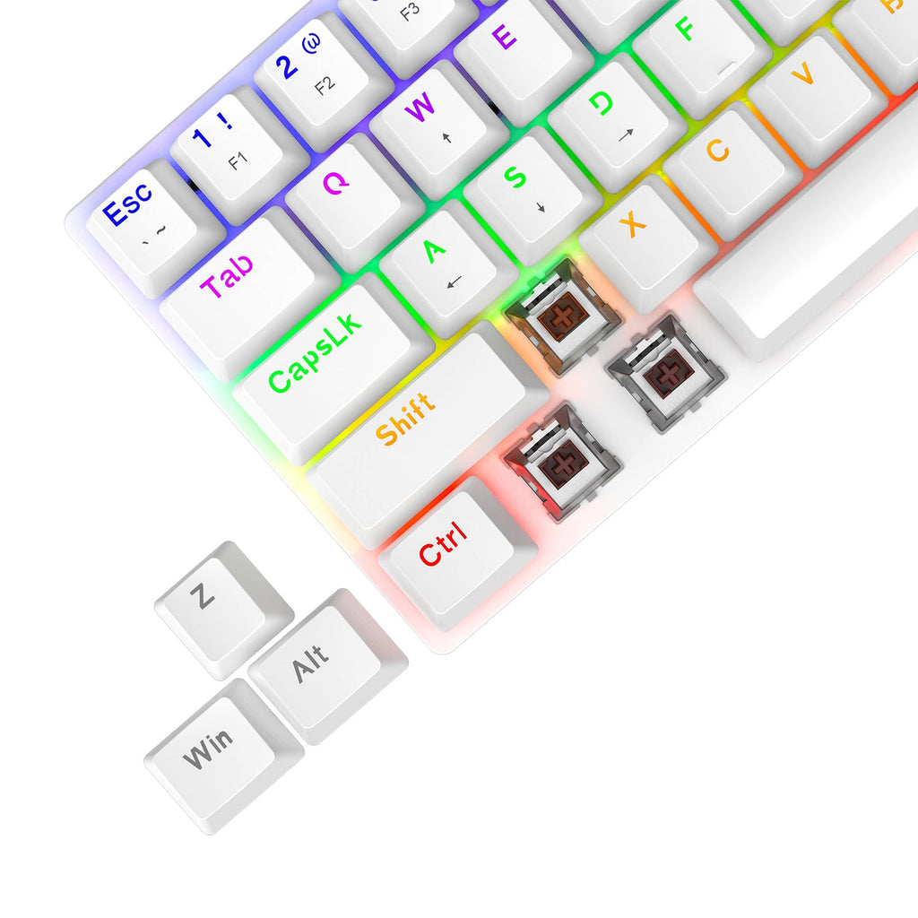Teclado de juegos ARENA| RGB, conjunto con cable USB de 104 teclas con luces LED, compatible con PC, Mac, PS4, Xbox One, no requiere batería, diseño ergonómico para accesorios de juegos de PC | T-Dagger
Teclado Economico Gamer con luces led que cambian| ESFLO