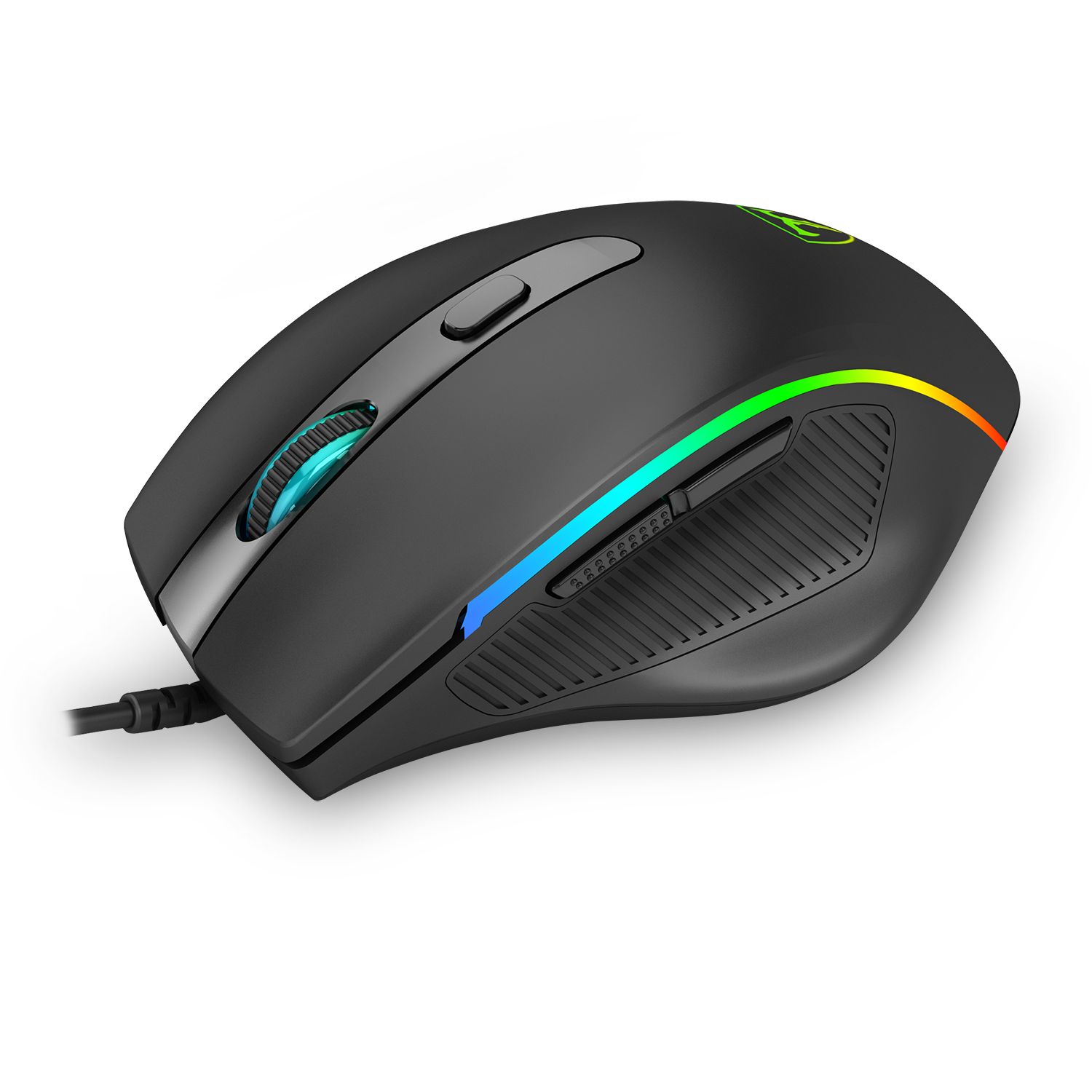 Ratón para juegos con cable T-Dagger |LIEUTENANT : Seguimiento óptico, diseño para diestros y 7 botones programables para jugadores de PC Gamer
Con luces led para mejorar la experiencia
Mouse Gamer de alto rendimiento