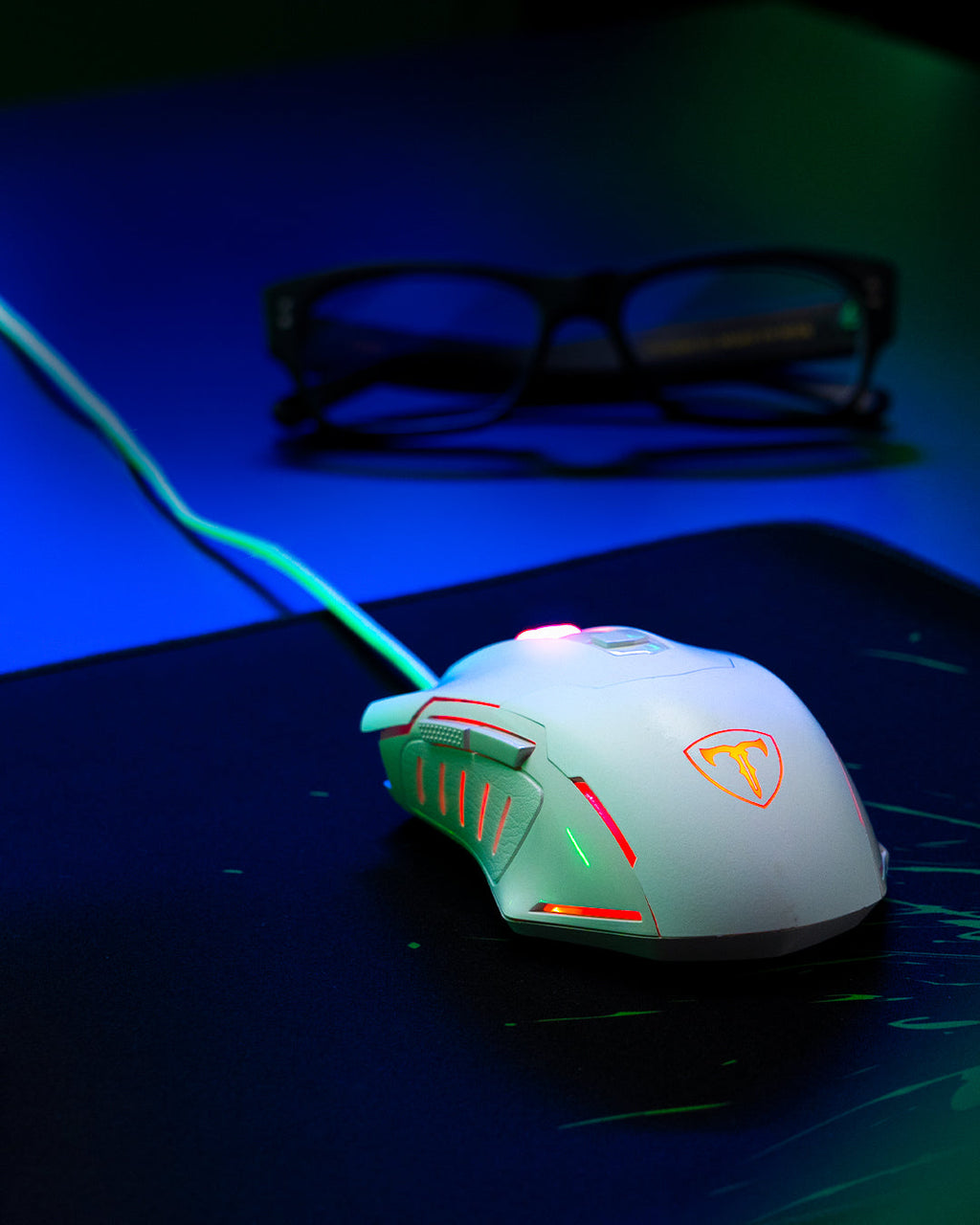 Ratón para juegos con cable T-Dagger |LIEUTENANT : Seguimiento óptico, diseño para diestros y 11 botones programables para jugadores de PC Gamer
Mouse Gamer| ESFLO