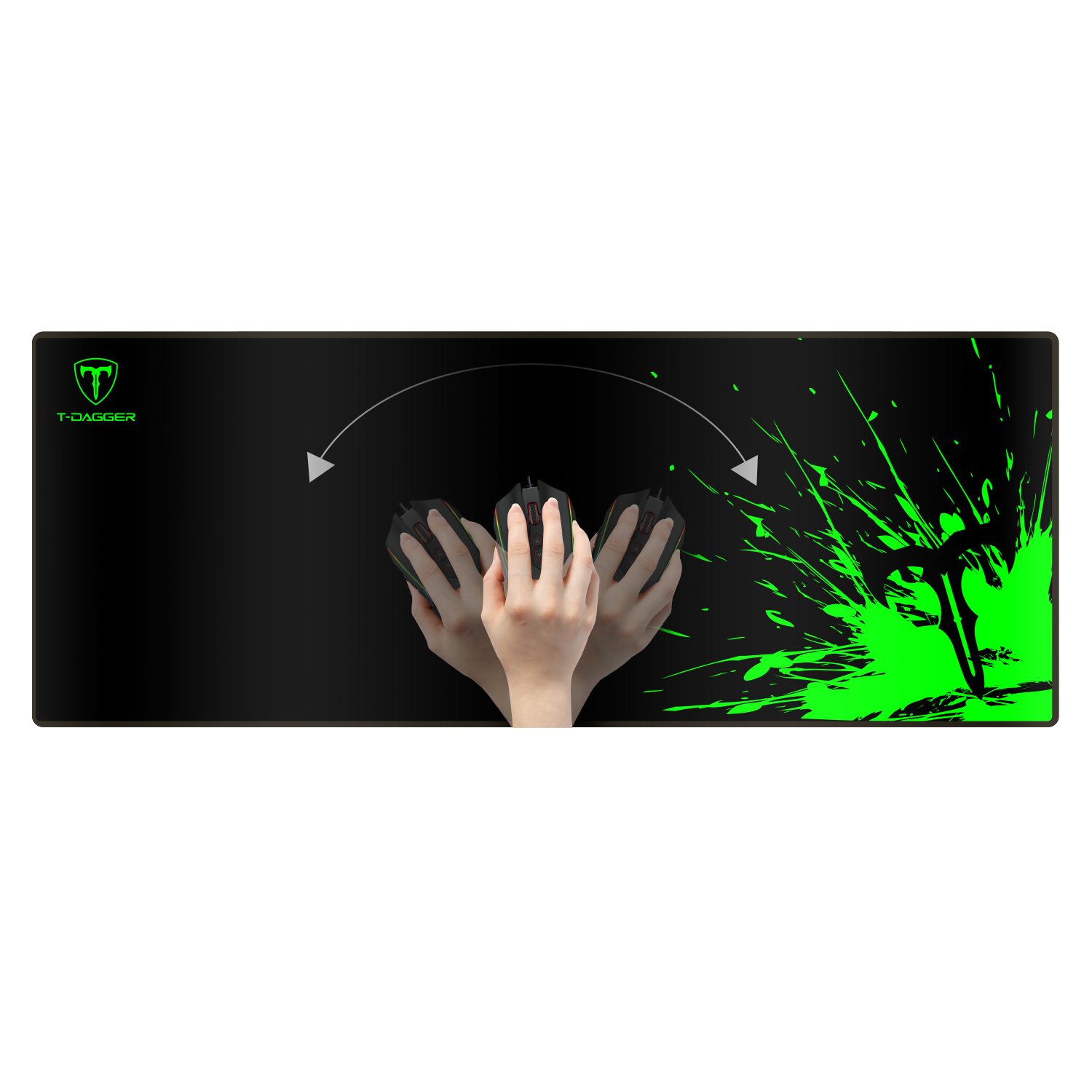 Alfombrilla de Ratón Inalámbrica con RGB que Brilla en la Oscuridad - Tapete de Escritorio Grande para Juegos, Trabajo y Carga | Experiencia de Carga Rápida y Estable | Diseño Duradero y Antideslizante | Múltiples Colores de Luz para Ambiente Personalizable, Tapete de Escritorio para Juegos | Iluminación Ambiental | Superficie Resistente a Arañazos, Alfombrilla de Ratón para Juegos| T- Dagger| 25cm x 35cm x 3mm
MousePad Gamer